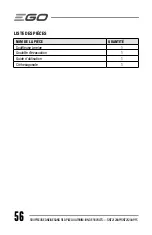 Preview for 56 page of Ego Power+ SNT2120AP Operator'S Manual