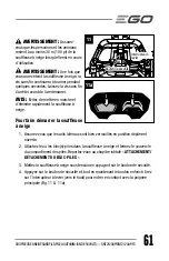 Preview for 61 page of Ego Power+ SNT2120AP Operator'S Manual