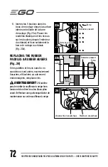 Preview for 72 page of Ego Power+ SNT2120AP Operator'S Manual