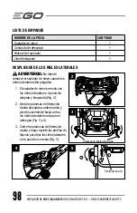 Preview for 98 page of Ego Power+ SNT2120AP Operator'S Manual