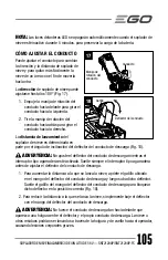 Preview for 105 page of Ego Power+ SNT2120AP Operator'S Manual