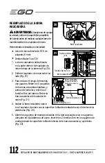 Preview for 112 page of Ego Power+ SNT2120AP Operator'S Manual