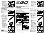 Preview for 2 page of EGO AB4200D Operator'S Manual