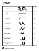 Preview for 24 page of EGO ABK4200 Operator'S Manual