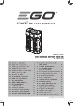 Preview for 1 page of EGO ADB1000 Operator'S Manual