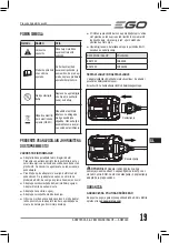 Preview for 19 page of EGO ADB1000 Operator'S Manual