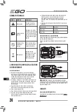 Preview for 24 page of EGO ADB1000 Operator'S Manual