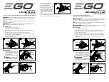 Preview for 1 page of EGO AEB0800 Operator'S Manual
