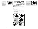Preview for 2 page of EGO AEB0800 Operator'S Manual