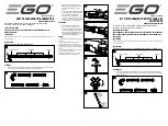 Preview for 1 page of EGO AGC1000 Operator'S Manual