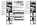 Preview for 2 page of EGO AGC1000 Operator'S Manual