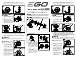 Preview for 2 page of EGO AH1530 Operating Manual