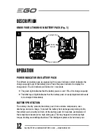 Предварительный просмотр 12 страницы EGO BA1120 Operating Manual