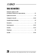 Предварительный просмотр 20 страницы EGO BA1120 Operating Manual