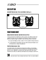 Предварительный просмотр 30 страницы EGO BA1120 Operating Manual