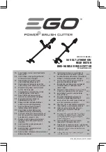EGO BC3800E Operator'S Manual предпросмотр