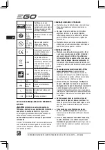 Preview for 58 page of EGO BC3800E Operator'S Manual