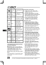 Preview for 170 page of EGO BC3800E Operator'S Manual