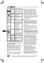 Preview for 182 page of EGO BC3800E Operator'S Manual