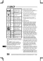 Preview for 316 page of EGO BC3800E Operator'S Manual