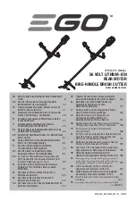 EGO BCX3800 Operator'S Manual preview