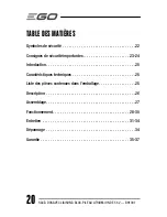 Preview for 20 page of EGO BH1001 Operator'S Manual