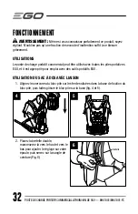 Preview for 32 page of EGO BHX1001 Operator'S Manual