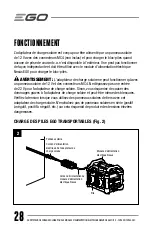 Предварительный просмотр 28 страницы EGO CH1800 Operator'S Manual