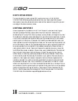 Предварительный просмотр 18 страницы EGO CH2100E Operating Manual