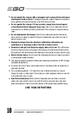Preview for 10 page of EGO CH2800D Operator'S Manual