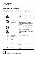 Preview for 26 page of EGO CH2800D Operator'S Manual