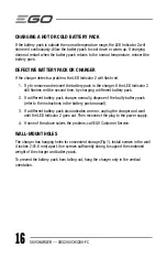 Предварительный просмотр 16 страницы EGO CH3200 Operator'S Manual