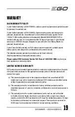 Preview for 19 page of EGO CH3200 Operator'S Manual