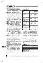Предварительный просмотр 9 страницы EGO CHT2000E Original Instructions Manual