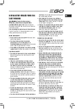 Предварительный просмотр 16 страницы EGO CHT2000E Original Instructions Manual