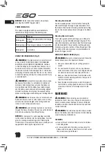Preview for 21 page of EGO CHT2000E Original Instructions Manual