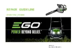 Preview for 1 page of EGO CS1400E Repair Manual Line