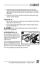 Предварительный просмотр 27 страницы EGO CS1804 Operator'S Manual