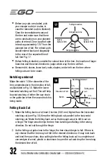 Предварительный просмотр 32 страницы EGO CS1804 Operator'S Manual