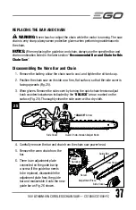 Preview for 37 page of EGO CS1804 Operator'S Manual