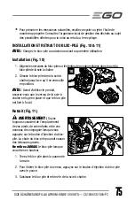 Предварительный просмотр 75 страницы EGO CS1804 Operator'S Manual