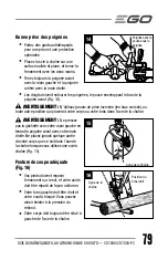 Предварительный просмотр 79 страницы EGO CS1804 Operator'S Manual