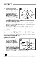 Предварительный просмотр 134 страницы EGO CS1804 Operator'S Manual