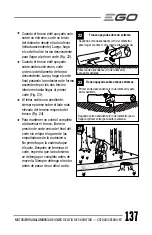 Предварительный просмотр 137 страницы EGO CS1804 Operator'S Manual