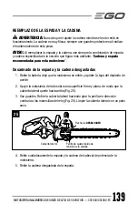 Предварительный просмотр 139 страницы EGO CS1804 Operator'S Manual