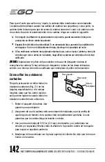 Preview for 142 page of EGO CS1804 Operator'S Manual