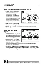 Предварительный просмотр 144 страницы EGO CS1804 Operator'S Manual