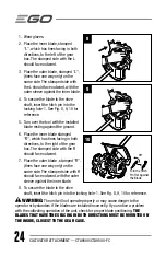 Предварительный просмотр 24 страницы EGO CTA9500 Operator'S Manual