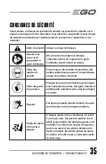 Preview for 35 page of EGO CTA9500 Operator'S Manual