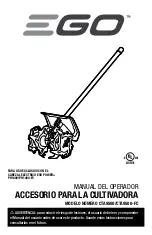 Предварительный просмотр 63 страницы EGO CTA9500 Operator'S Manual